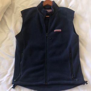 Vineyard Vines Navy Blue Fleece Harbor Vest (NEW)
